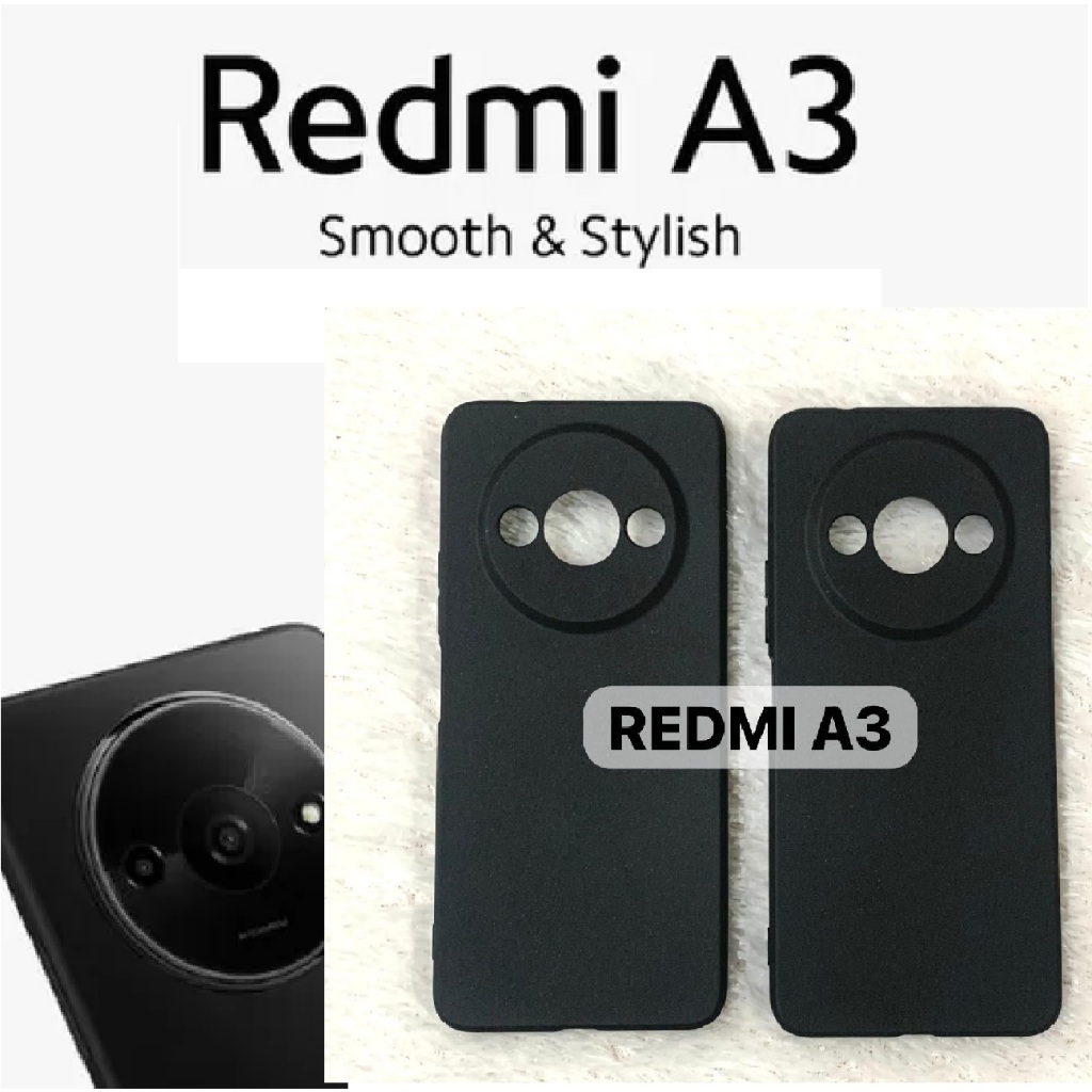2026 Premium Slim "  HITAM " Silicone Case For Xiaomi Redmi A5 A3 A2 A1 15 15C 14C 13 13X 13C Poco C