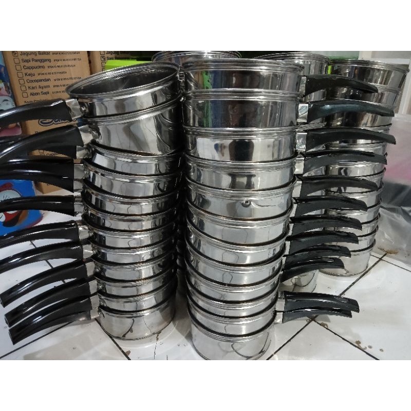 Panci stainless Panci serbaguna Panci sayur Panci susu Panci
