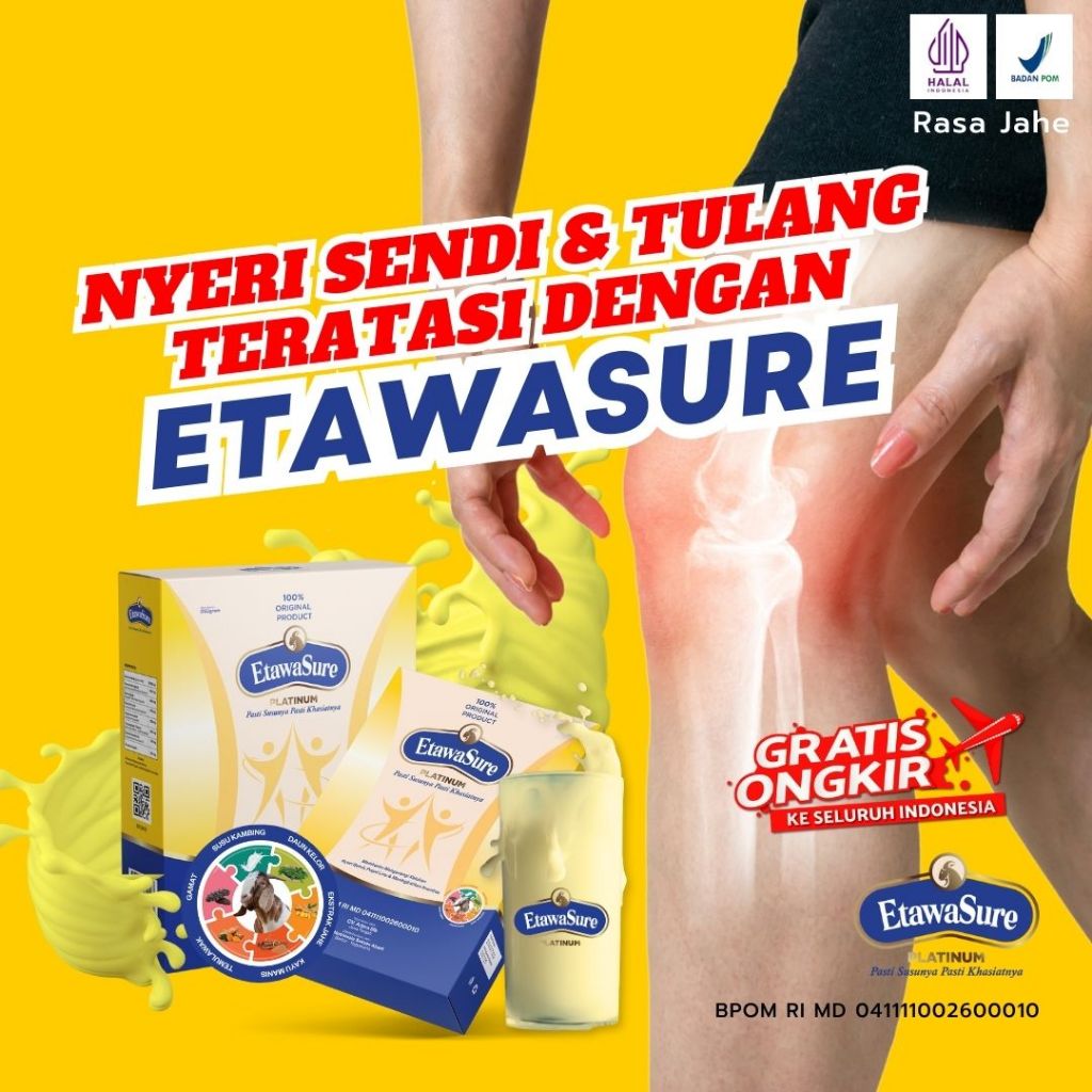 

Susu Kambing Etawasure - Susu Etawa Untuk Asam Nyeri Sendi Asam Urat dan Osteoporosis - Susu Bubuk Etawa Untuk Pegal Linu - Susu Kambing Asli - Susu Etawa Original Kemasan 250gram