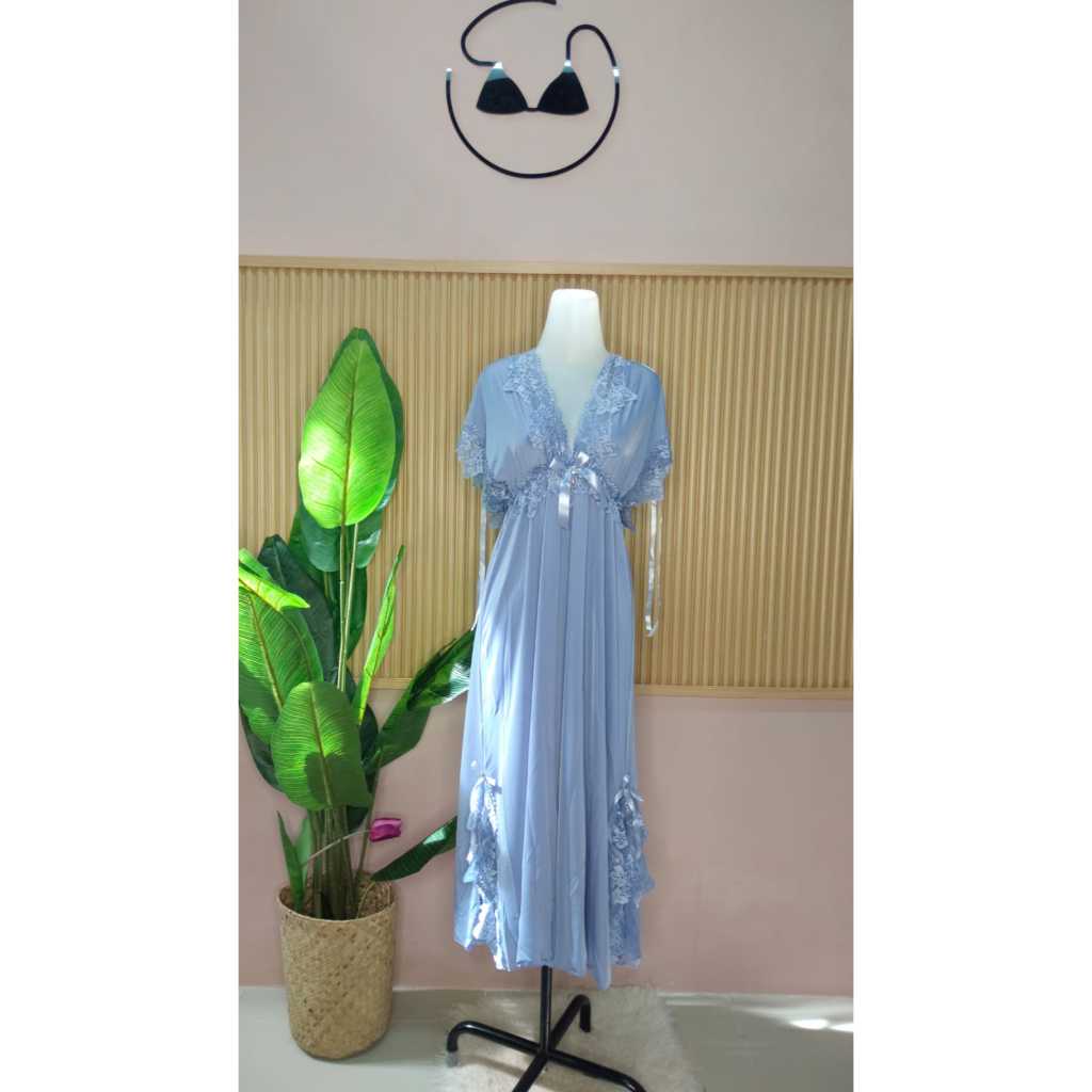 Bossexy-Lingerie spandex premium 188228 dress panjang/lingerie set