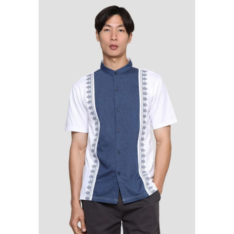 tzone koko bordir/baju muslim pria lengan pendek