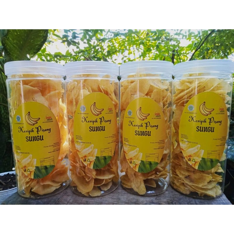 

kripik pisang gurih toples