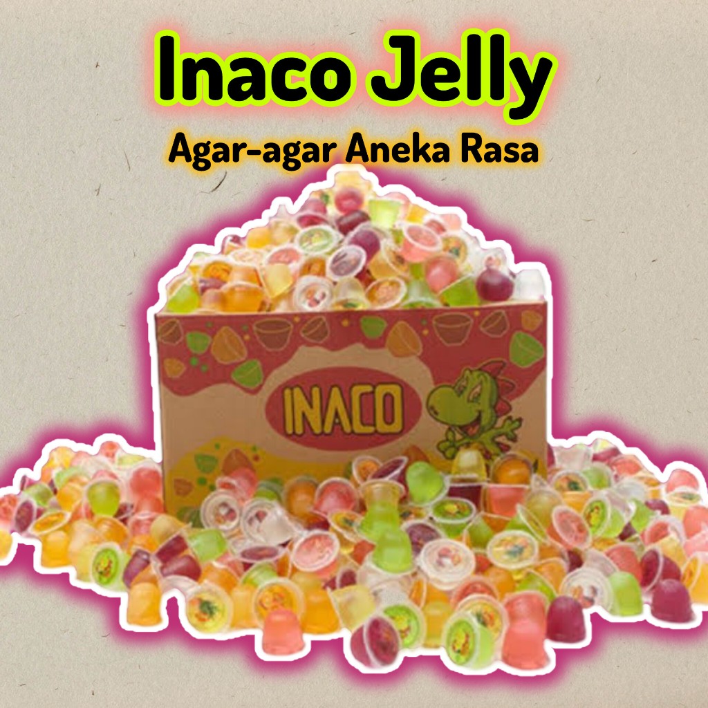 

Inaco jelly kiloan murah rasa buah ada nata de coconya