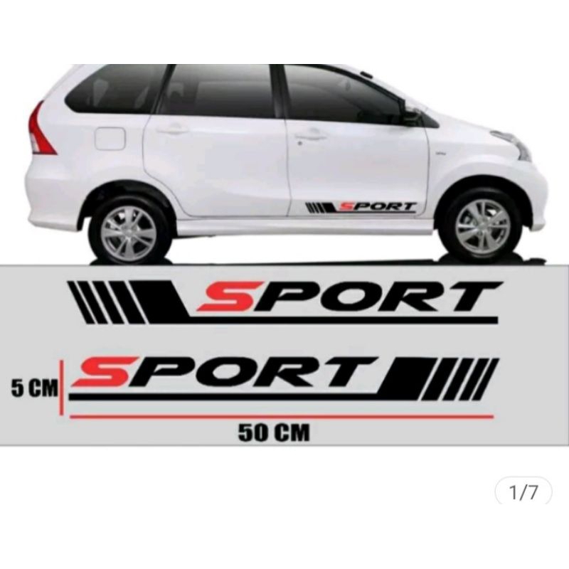 stikcer Sigra stiker striping bawah pintu mobil sigra