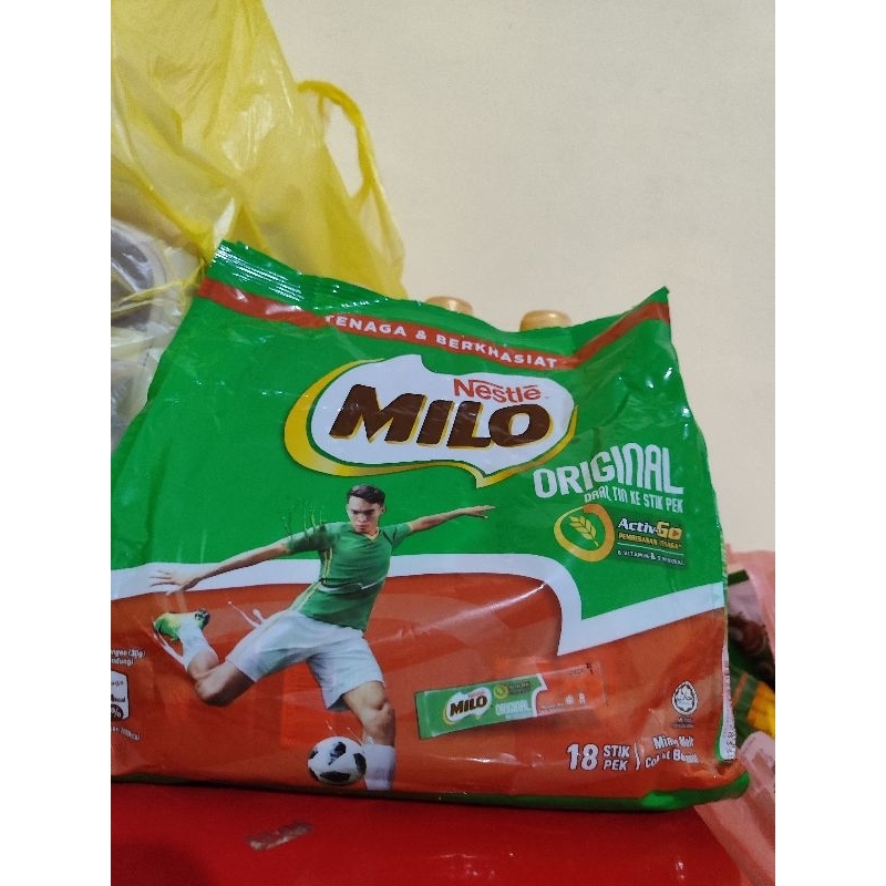 MILO SACHET ORIGINAL MALAYSIA 18 STIK