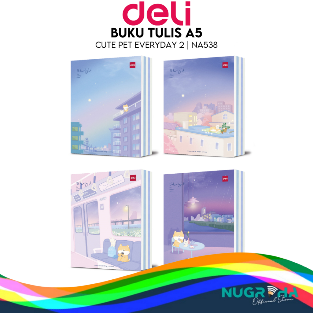 

2024 Buku Tulis Sekolah DELI 38 Lembar – Cute Pet Everyday 2