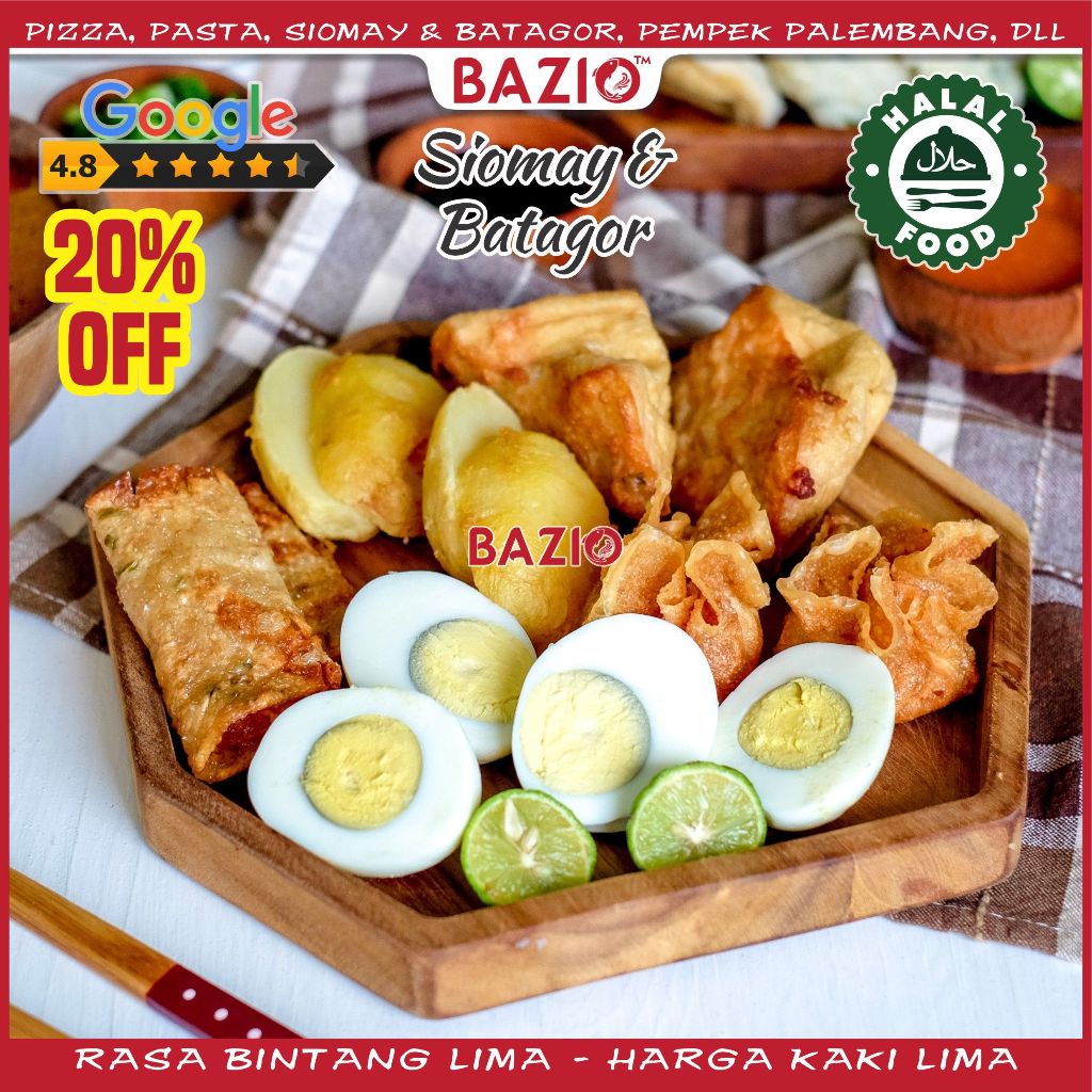 

Grosir Siomay Batagor + Bumbu Lengkap (12 bh)
