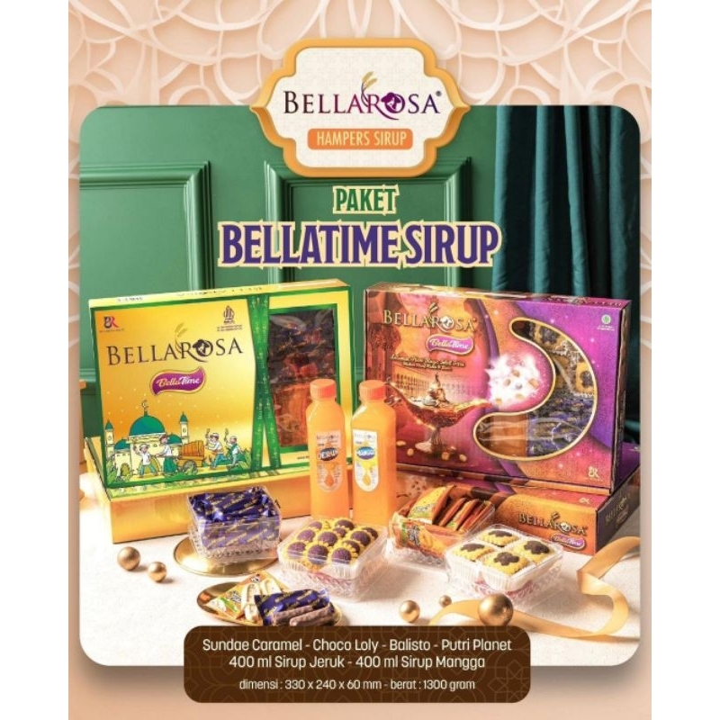 

Hampers Kue Kering Bellarosa Paket Bellatime Sirup