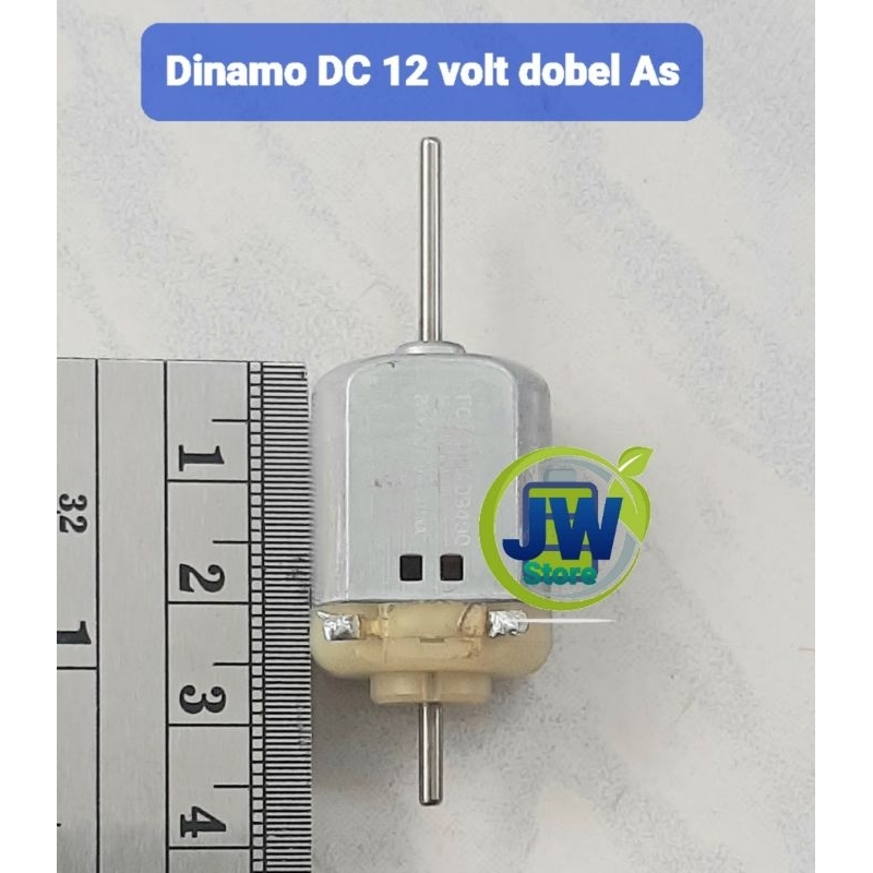 Dinamo DC 12 volt dobel shaft/as