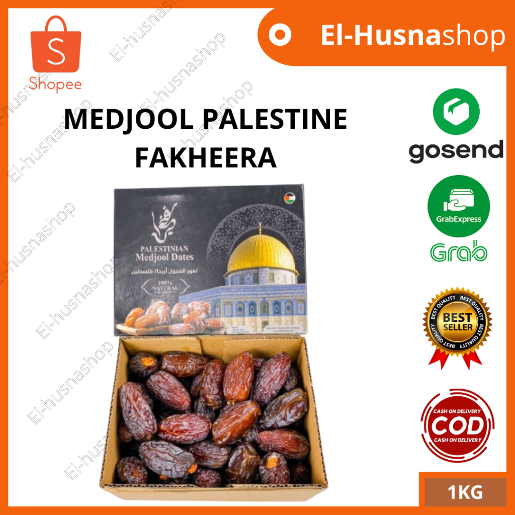 

Kurma Medjool Palestine 500gr Jumbo Premium Korma Medjol Fakheera Palestina