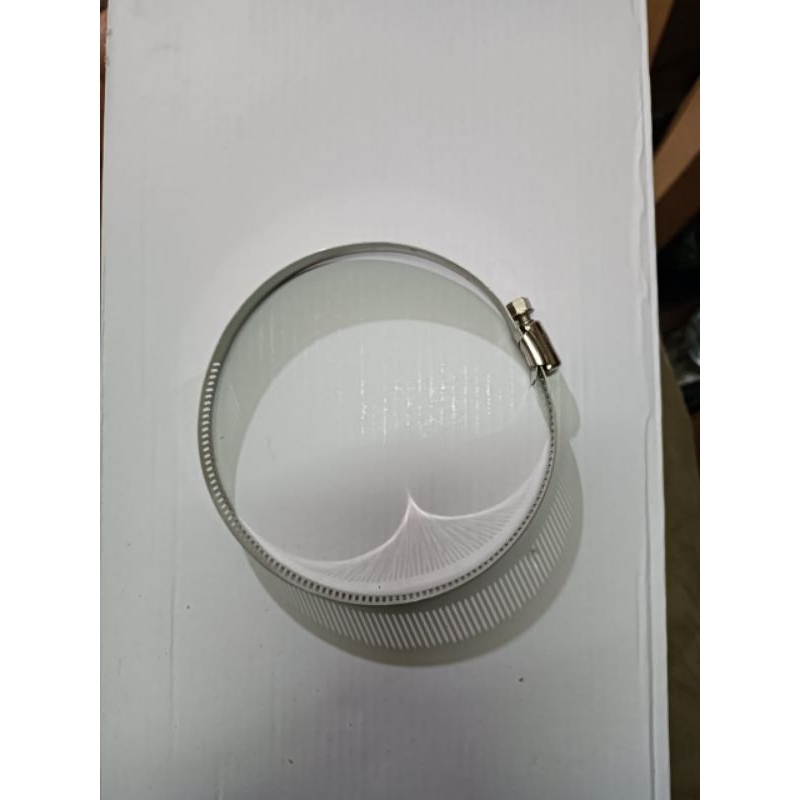 Klem pipa flexible 6 inch / klem flexible pembuangan cerobong asap dapur