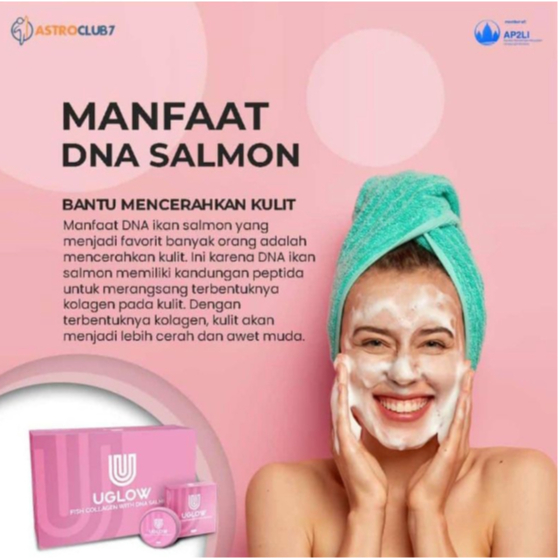 Collagen Soap Sabun U Glow With Fish Collagen & DNA Salmon ORIGINAL