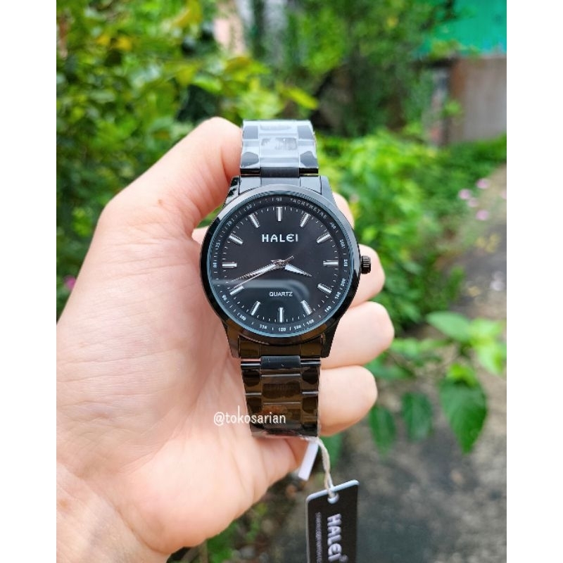 Jam Tangan Halei 595M Original Bergaransi Jam Rantai Water Resist Untuk Pria