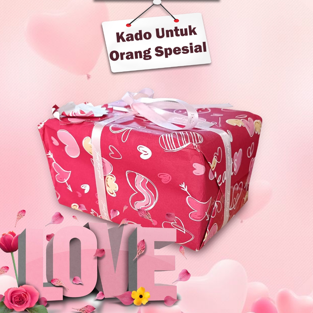 

Packing Tambahan Bungkus Kertas Kado Hadiah - Peekaboo