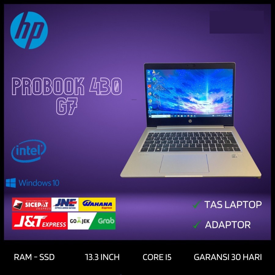 Laptop HP Probook 430 G7 Core i5 Gen 10 Ram 16GB FHD Mulus