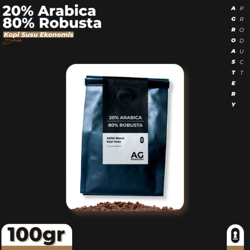 

Biji Kopi Blend 20/80 Kopi Susu Ekonomis 100 gr