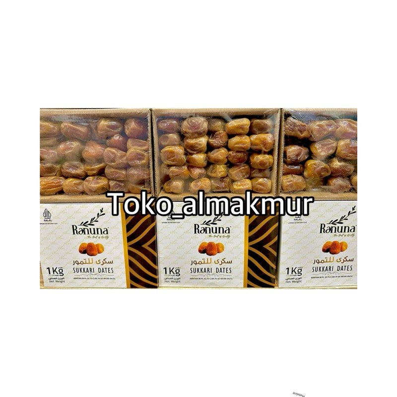 

Kurma Sukari Raruna Premium Organik 1kg