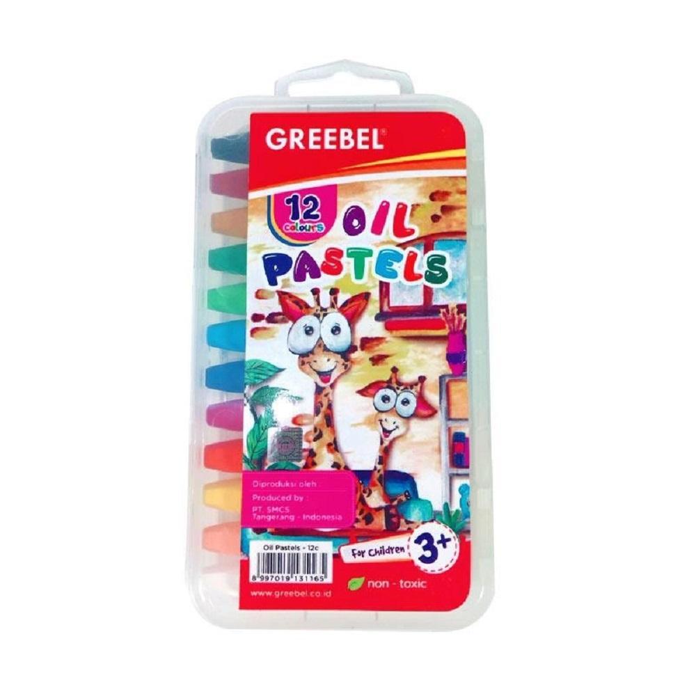 

Crayon / Krayon Oil Pastel 12 Warna - Greebel MURAH