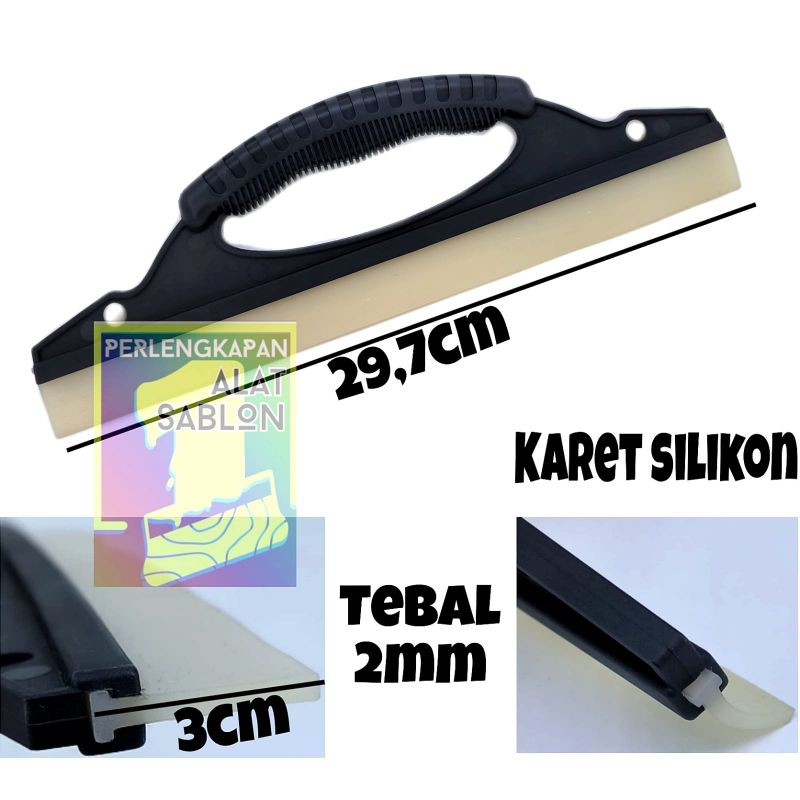 WIPER KARET SILIKON PUTIH PENGERING AIR PEMBERSIH KACA