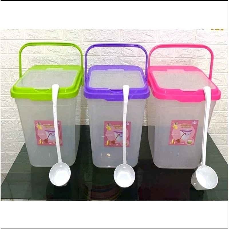 Toples Es Buah 15 Liter + Gayung Lovenia Wadah Jualan Es buah Toples Minuman Aquarium es buah plasti