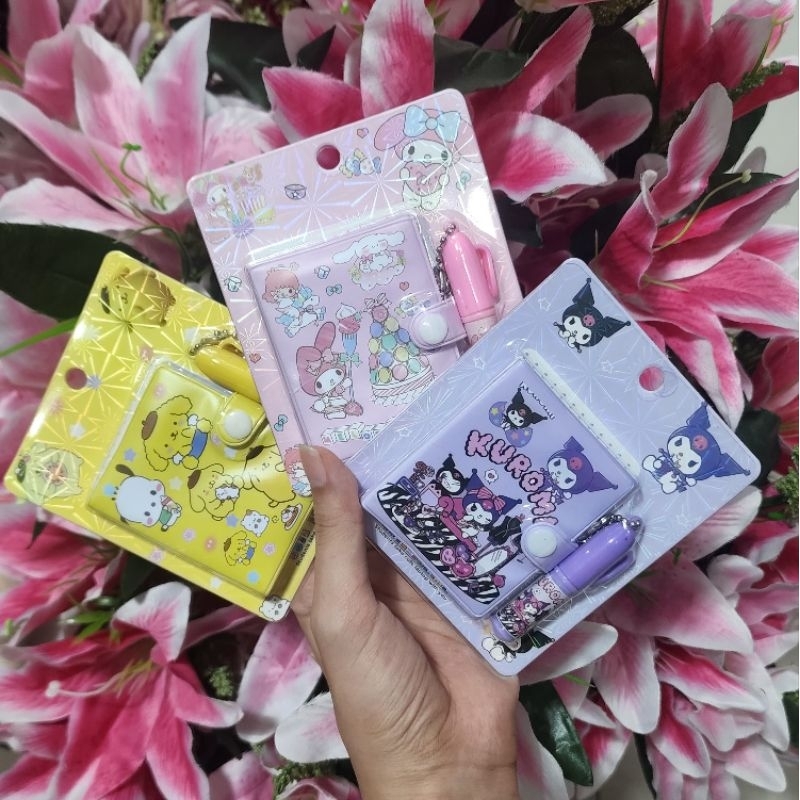 

Catatan Kecil Sanrio dan Pen Mini Purin/ Kuromi/ Melody On the Go