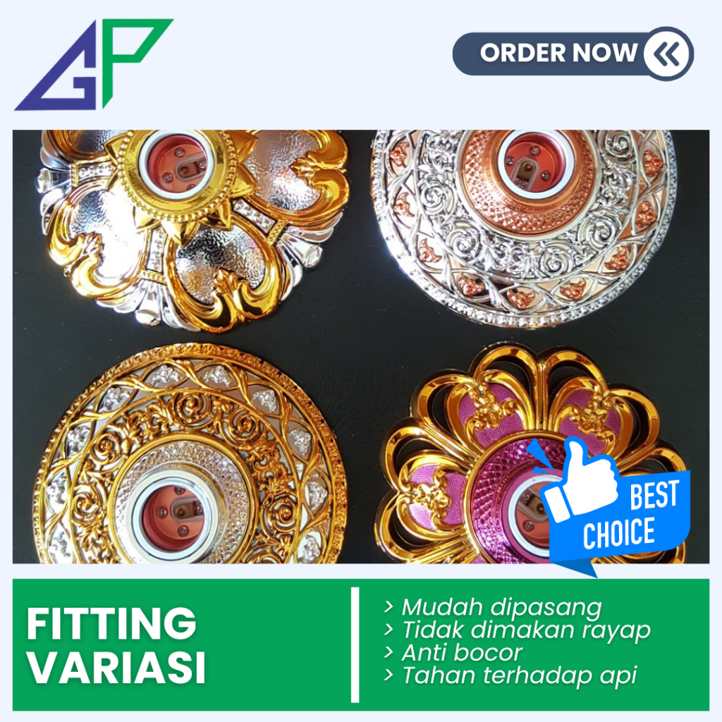 fitting lampu hias/fitting hias/fitting plafon/fittting lampu/fitting lampu plafon hias murah
