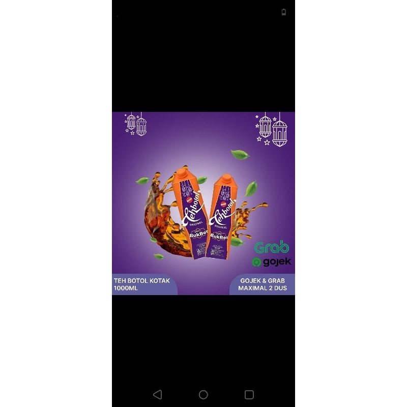 

teh botol kotak Sosro 1 L