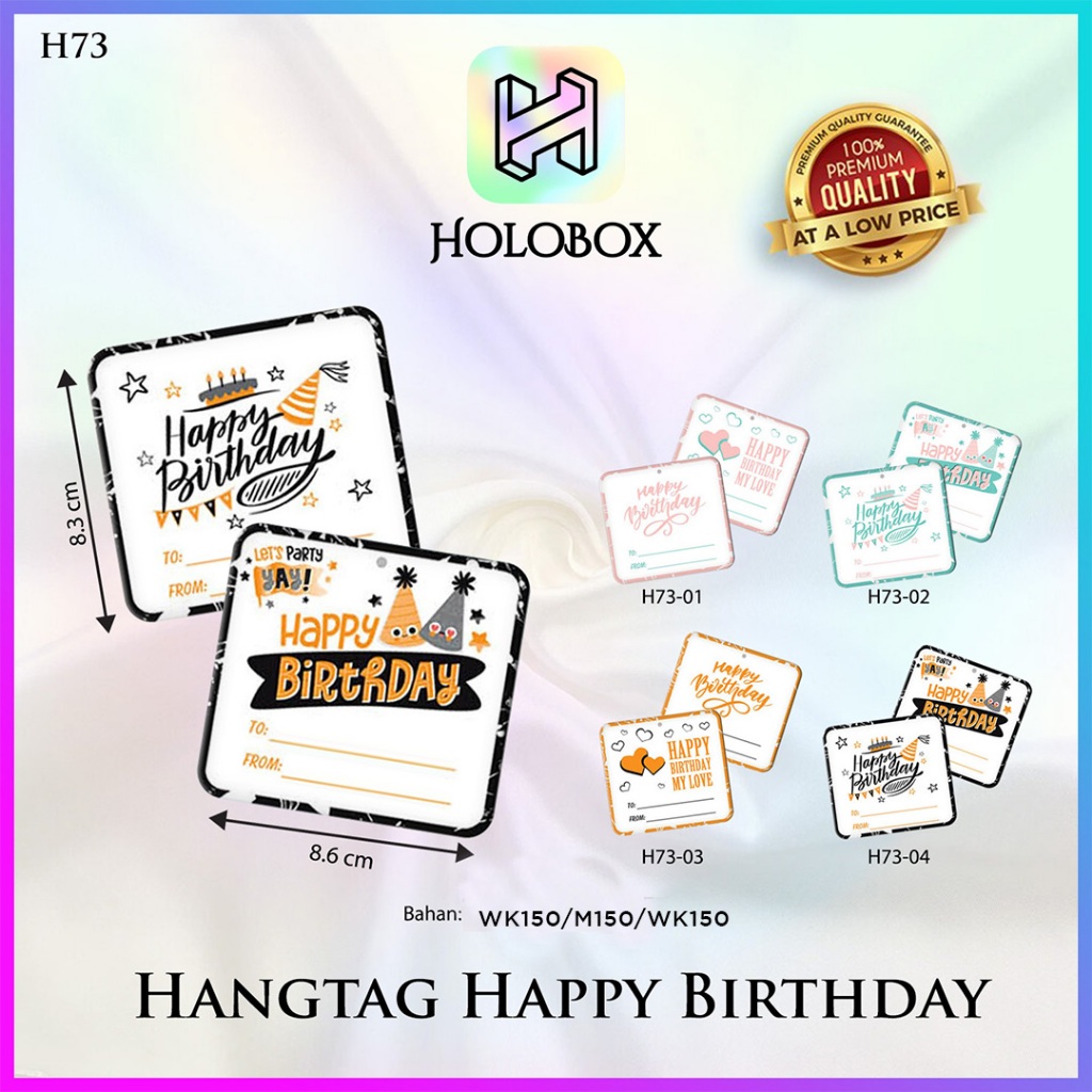 

Hangtag|Hangtag Murah|Hangtag Happy Birthday|Hangtag Ulang Tahun|H73