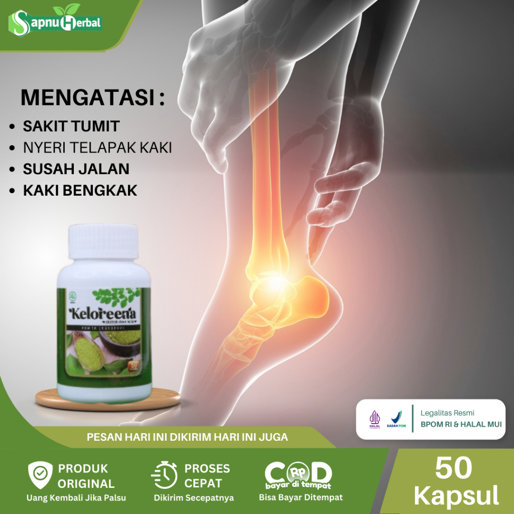 Sapnu Herbal - Obat Sakit Tumit Kaki, Mengobati Nyeri Tumit Kaki, Taji Tulang, Nyeri Telapak Kaki, R