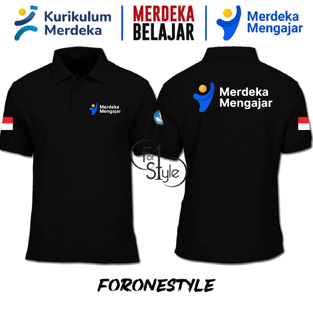 POLO SHIRT KAOS BERKERAH MERDEKA BELAJAR - POLO MERDEKA BELAJAR - KAOS KERAH MERDEKA BELAJAR