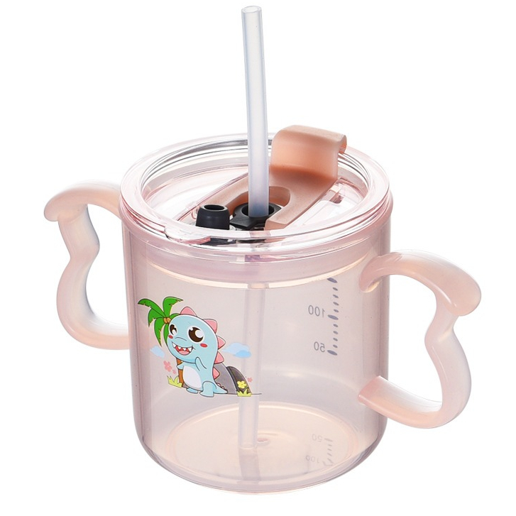 Mug Gelas Minum Anak Bayi Training Cup Gelas Belajar Bayi Dengan Sedotan