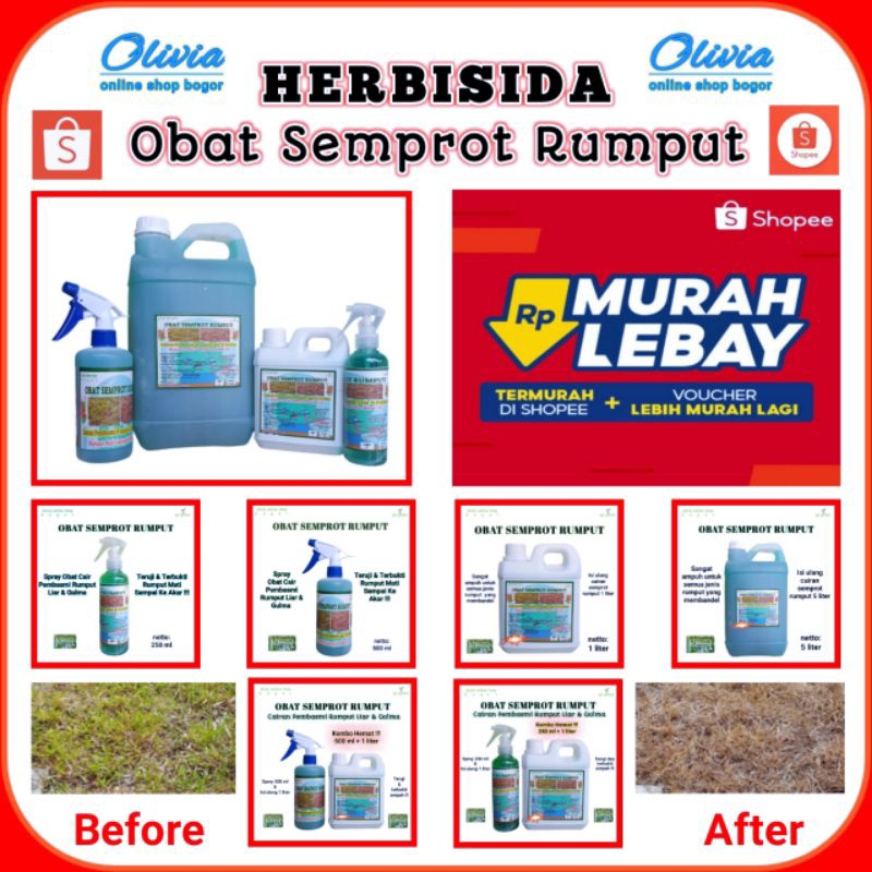 Cairan Obat Semprot Rumput/Pembasmi Rumput Liar/Ampuh/Herbisida