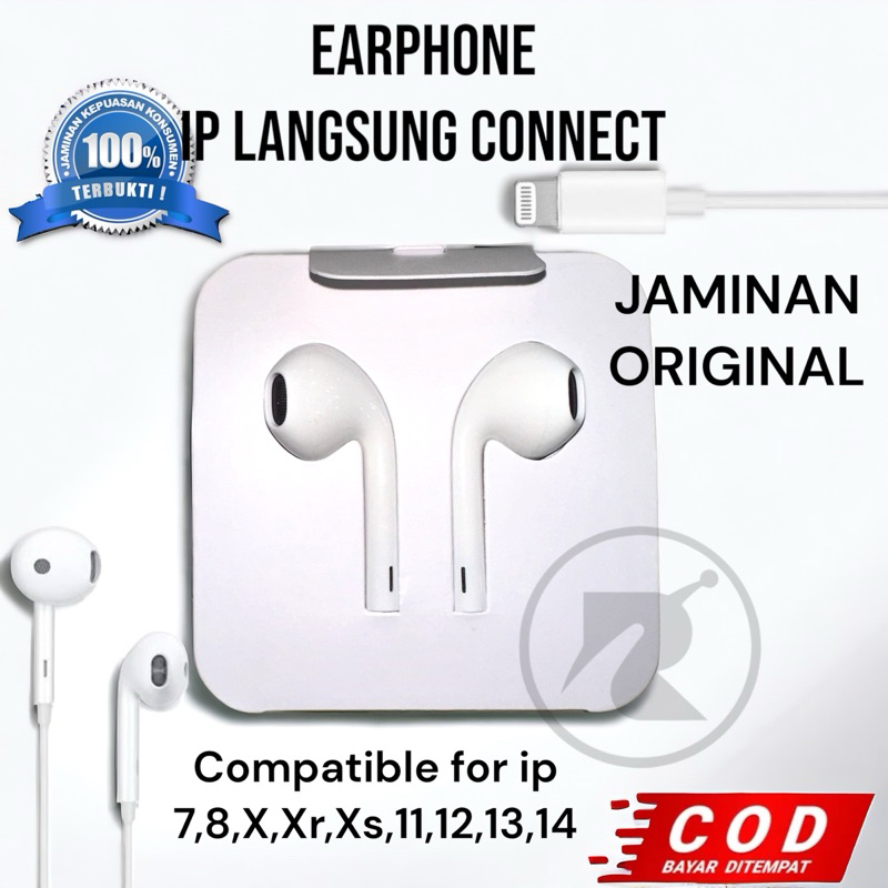 EARPHONE LIGHTNING SUPERBASS , MIC JERNIH ORIGINAL 100%