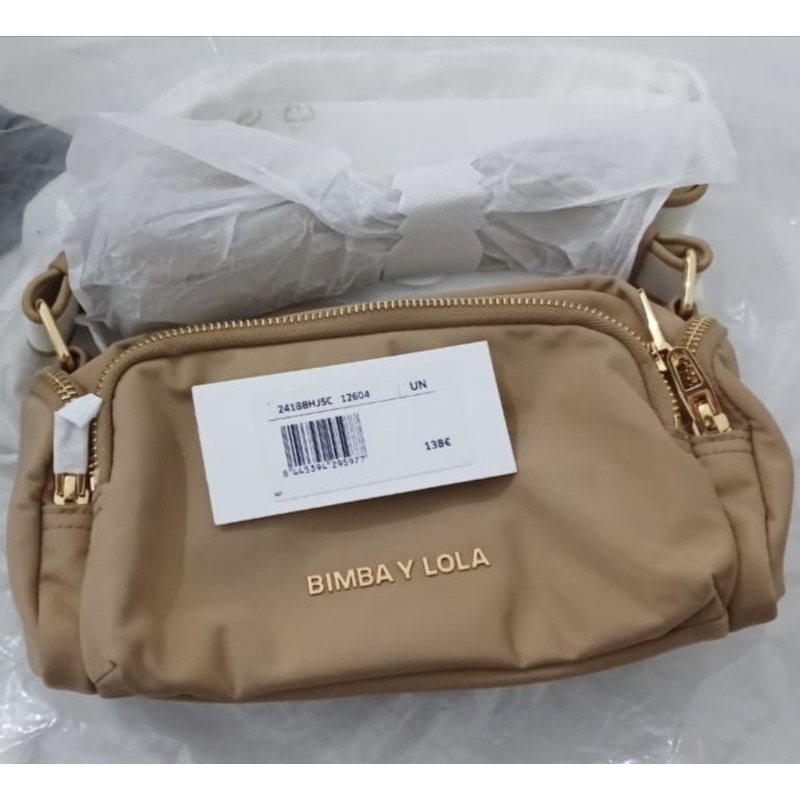 BIMBA Y LOLA SMALL TAN CROSSBODY