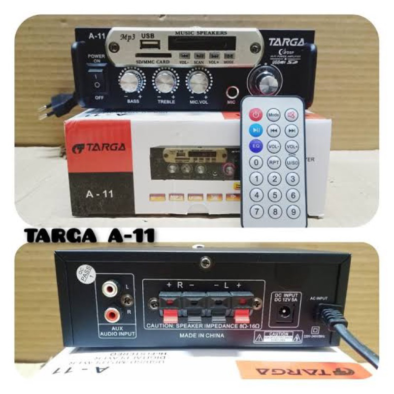 TARGA Amplifier TARGA A11 TARGA Amplifier AC / DC Amplifier Bluetooth Stereo Karaoke Player TARGA A 
