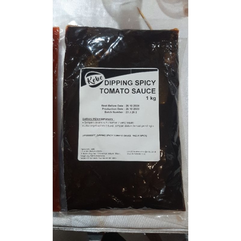 

Dipping Spicy Tomato Sauce KOBE 1kg - Korean Sauce