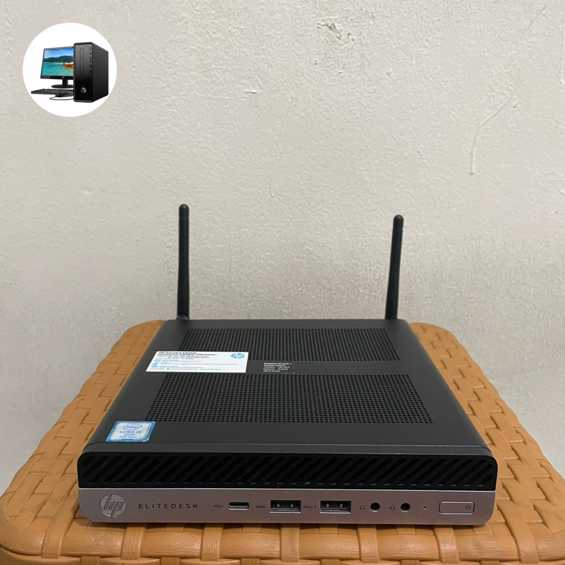 MINI PC HP ELITDESK 800 G3 CORE I5-7500(GEN 7) RAM 4GB HDD 1TB