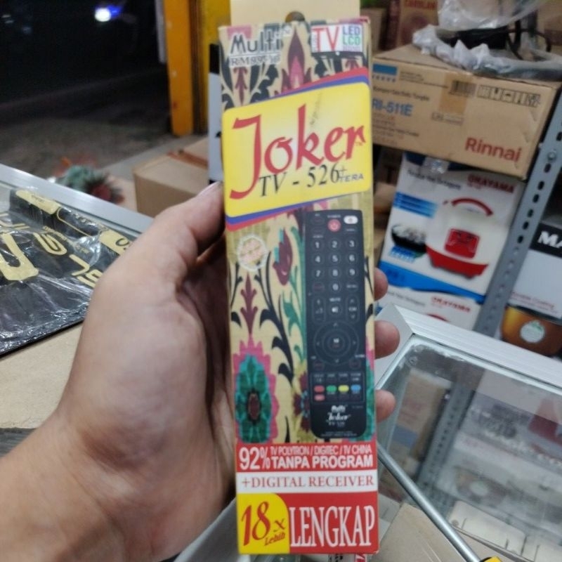 REMOTE TV MULTI JOKER UNTUK SEMUA MERK TV LCD LED TV TABUNG STB SET TOP BOX