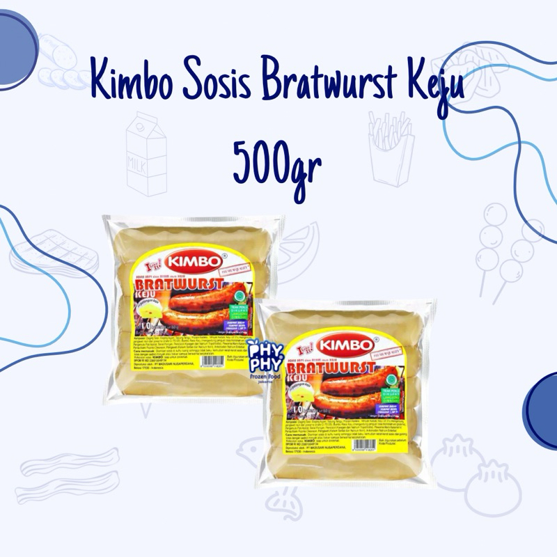 

Kimbo Sosis Keju 500gr isi 10pcs / Sosis Keju / Sosis Sapi