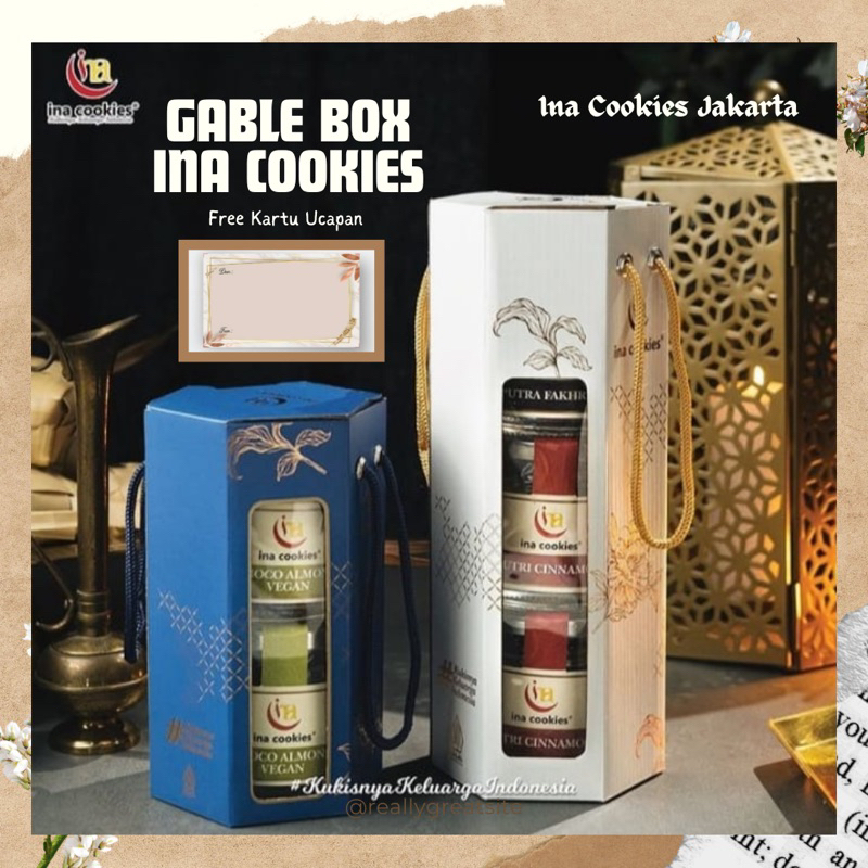 

Paket Hampers Gable Box Ina Cookies (Free Kartu Ucapan)