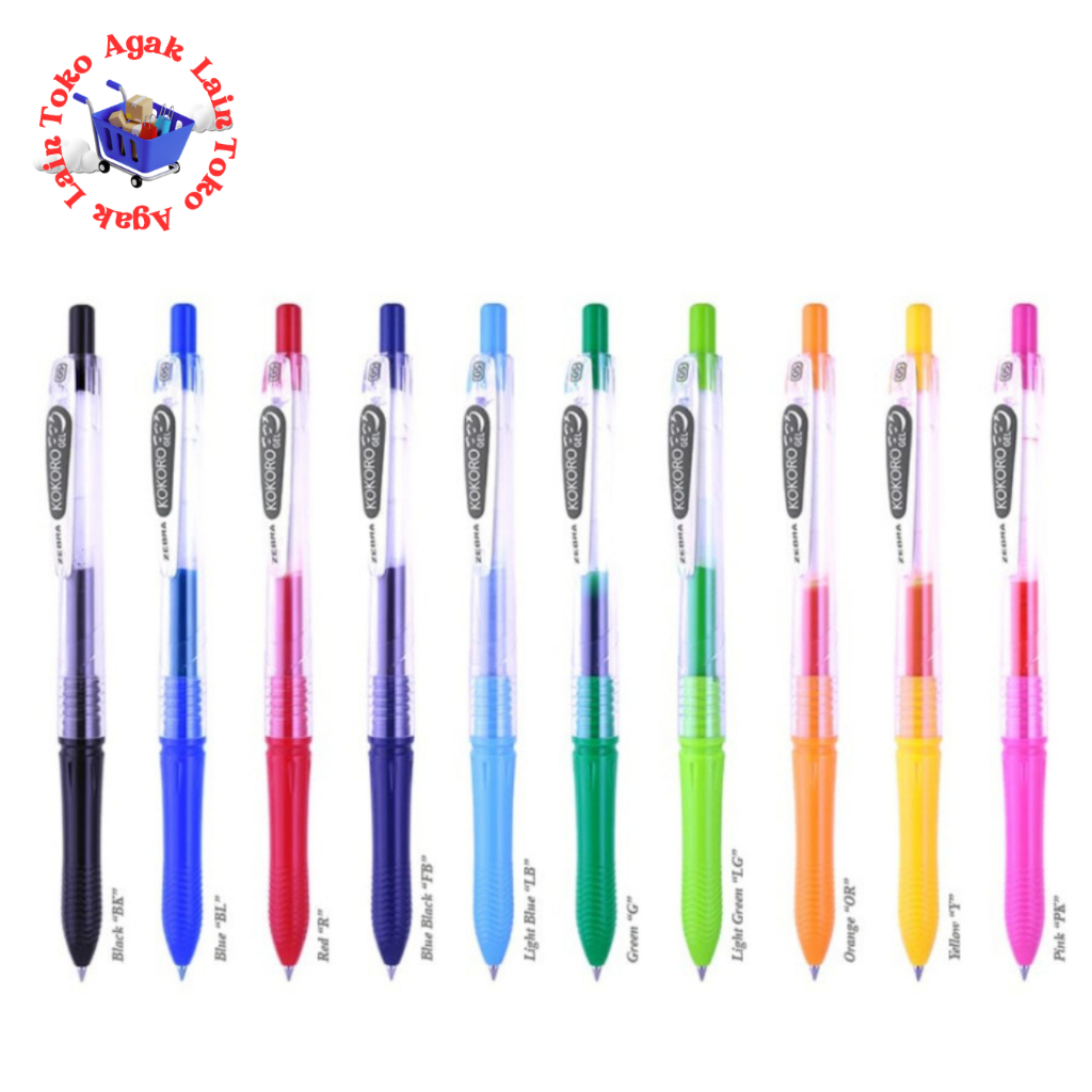 

Zebra Gel Pen Pulpen Kokoro - 0.5 mm - Pcs Satuan