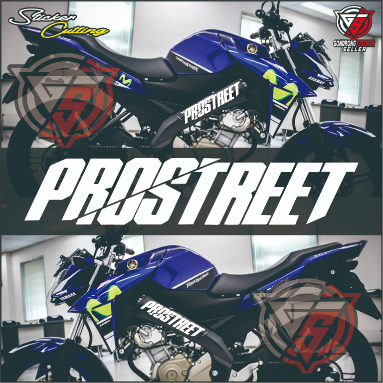Sticker Cutting PROSTREET - Stiker Deltabox Rangka Body Vixion CB150R R15 - Stiker Motor Prostreet