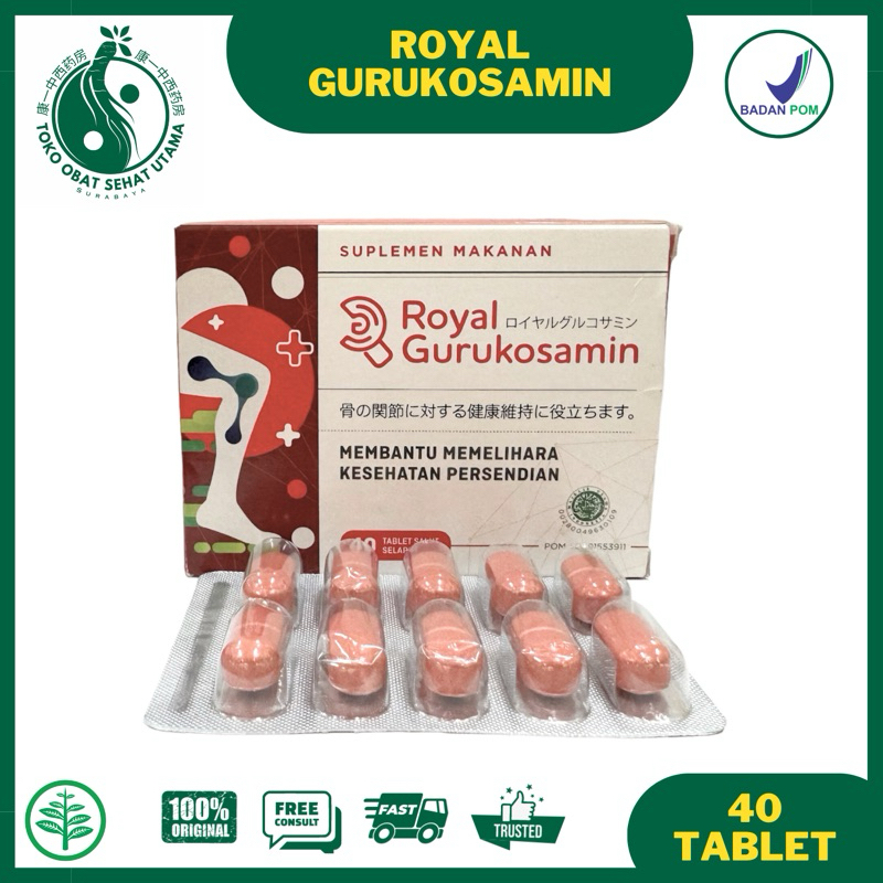 ROYAL GURUKOSAMIN / Suplemen Kesehatan Persendian, Nyeri Sendi / royal mirenda