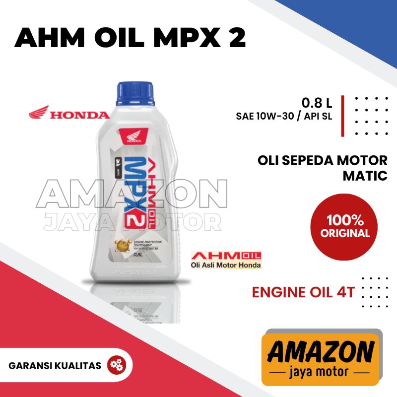 Oli Mesin AHM OIL MPX 2 0,8L [ORIGINAL 100%] ASLI