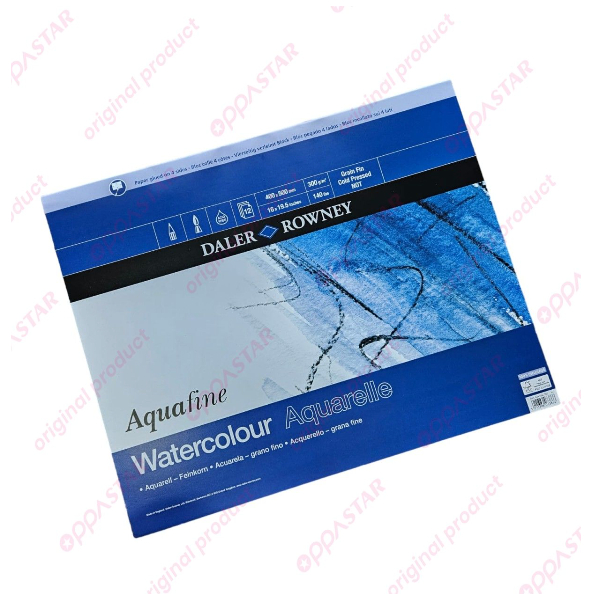 

Kertas Watercolour Daler Rowney Aquafine Cold Pressed 400x500 404664050 - PAD