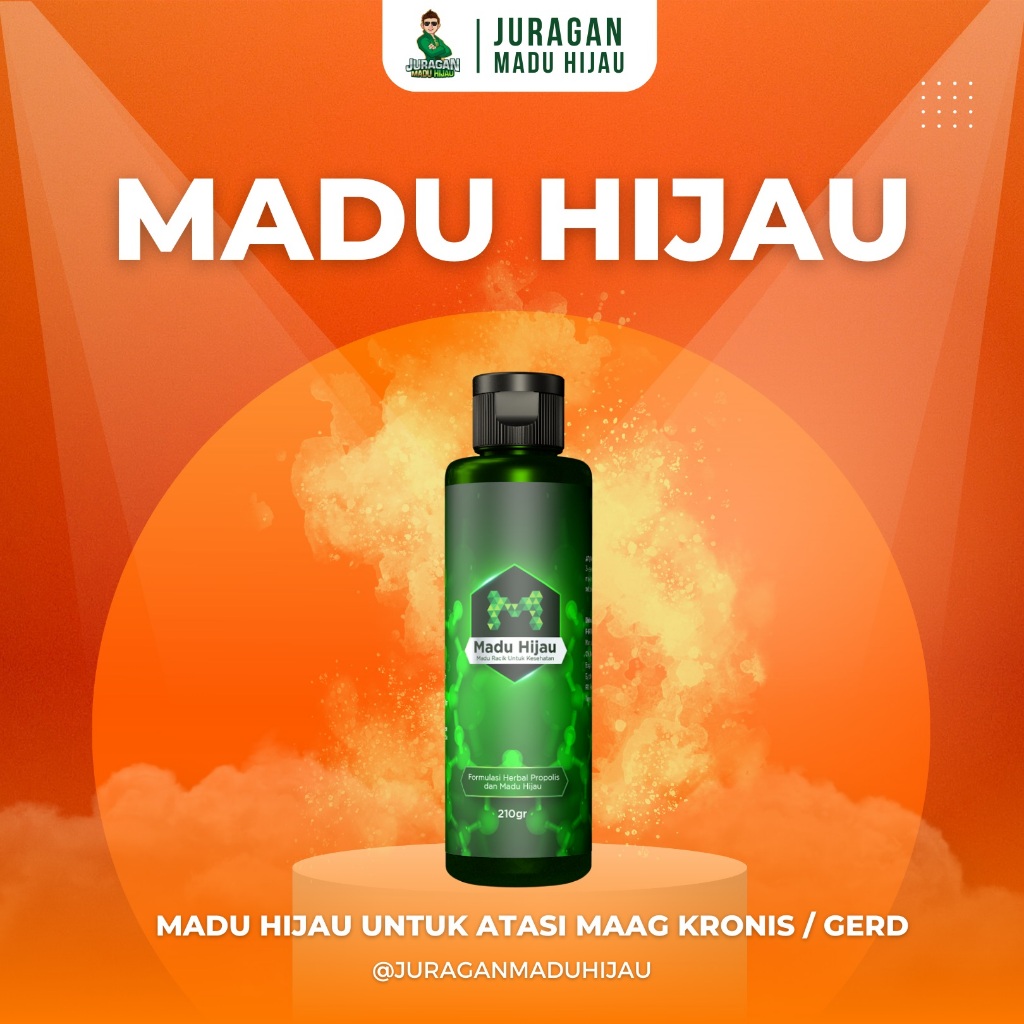 MADU HIJAU (ORI) Herbal Untuk Atasi Masalah Lambung / Maag Kronis / Gerd/ Peradangan - Original Asli