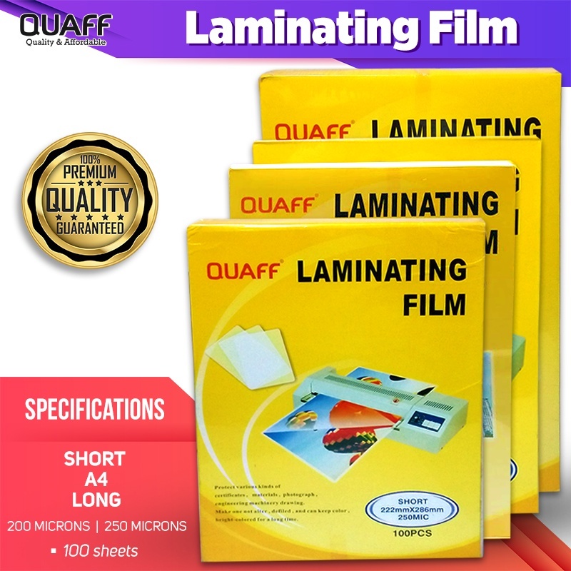 

Pendek A4 Plastik Laminating / Laminating Film/ Plastik Laminasi Id Card Hombo / Laminating Pouch