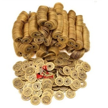 UANG KOIN CHINA KOLEKSI UANG KOIN CHINA UANG COIN RAJA QING 2.4CM 4.2CM