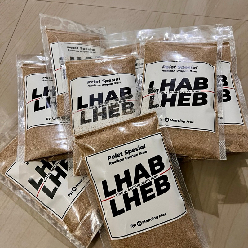 Pelet Lhab Lheb Pelet Spesial Racikan Umpan Ikan 175gr Untuk Semua Jenis Ikan di Air Tawar Nila, Pat