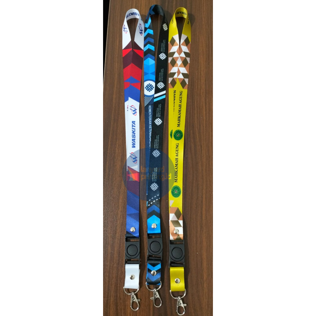 

Tali ID Card / Tali Lanyard printing MAHKAMAH AGUNG, WASKITA, KEMNAKER